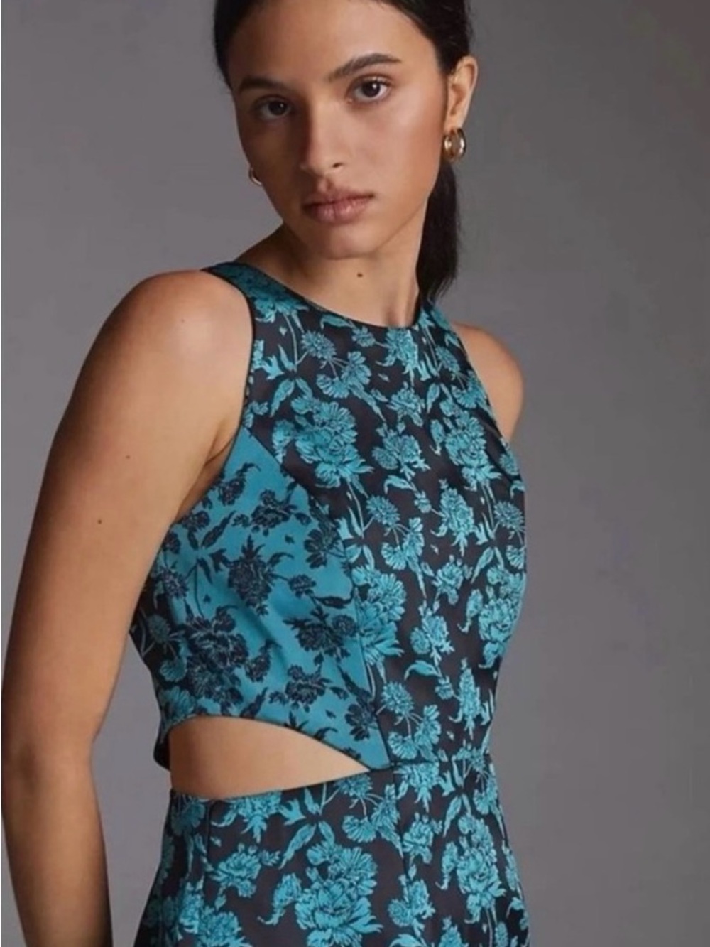 Hutch Anthropologie Floral Jacquard Mini Dress